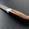 Нож Скаут Малый,порошковая сталь М390, рукоять стабилизированная карельская береза + кориан, мозаичный пин