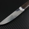 Knife Fin steel D2 handle stabilized Karelian birch