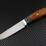 Нож Скаут сталь S390 рукоять зуб мамонта/железное дерево/мозаичные пины/больстер мельхиор