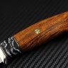 Scout knife steel S390 handle mammoth tooth/iron wood /mosaic pins/bolster nickel silver