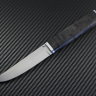 Knife Fin powder steel Elmax handle stabilized Karelian birch