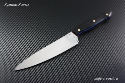 Kitchen Knife Chef steel D2 handle G10