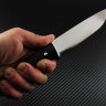 Universal knife 2 all-metal steel D2 handle black G10
