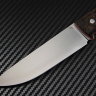 Scout knife all-metal powder steel S390 handle stabilized Karelian birch