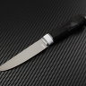 Knife Finnish steel N690 handle stabilized hornbeam /corian