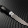 Knife Finnish steel N690 handle stabilized hornbeam /corian