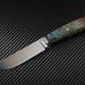 Knife Taiga steel Elmax handle two-color stabilized Karelian birch/mosaic pins
