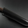 Scout knife steel D2 handle stabilized Karelian birch/corian /mosaic pins