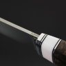  Нож Таежный порошковая сталь S390 рукоять стабилизированная карельская береза с проставкой композита кориан