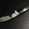 Нож Фин сталь N690 рукоять стабилизированный ченый граб/мозаичные пины