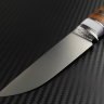 Scout knife steel N690 handle two-color stabilized Karelian birch /corian /mosaic pins