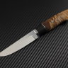 Knife Cardinal steel N690 handle stabilized birch leaf /stabilized hornbeam/Mosaic pins
