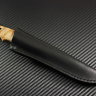Knife Cardinal steel N690 handle stabilized birch leaf /stabilized hornbeam/Mosaic pins