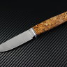 Scout knife Small powder steel S90V handle stabilized Karelian birch