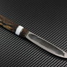 Yakut knife forged steel X12MF (thermocycled) handle stabilized Karelian birch/korian