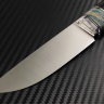 Scout knife steel M398 handle stabilized hornbeam /Mammoth tooth/Mosaic pins