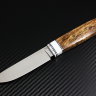 Нож Скаут Малый, сталь Elmax, рукоять стабилизированная карельская береза + кориан, ювелирный пин
