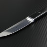 Нож Фин сталь D2 рукоять Черная Микарта, украшен ювелирным пином