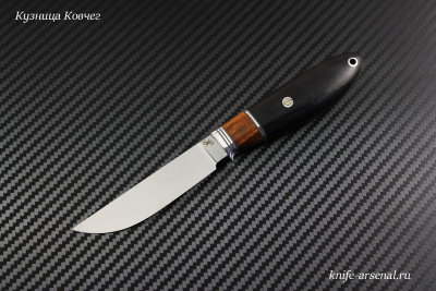 Knife Kid No. 4 steel Elmax handle stabilized hornbeam/iron wood/mosaic pins