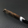 Scout knife steel D2 handle stabilized Karelian birch /composite (imitation bone)