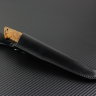 Taiga knife steel D2 handle stabilized Karelian birch /composite (imitation bone)