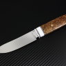Нож Таежный сталь D2 рукоять стабилизированная карельская береза/композит (имитация кости)