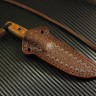 Нож Шейный №12 порошковая сталь Elmax рукоять ironwood/штифты карбон/в наличии