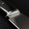 Scout knife Elmax steel Mikarta handle, Jewelry pin