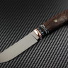 Taiga knife steel M398 handle stabilized Karelian birch/stabilized mammoth tooth/mosaic pins/bolster bronze