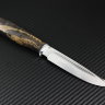 Нож Финка сталь D2, рукоять стабилизированная карельская береза