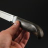 Finca knife Elmax steel, handle stabilized walnut root/corian