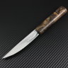 Yakut knife forged steel X12MF handle stabilized walnut root