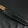 Yakut knife forged steel X12MF handle stabilized walnut root