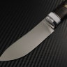 Taiga knife steel D2 handle stabilized Karelian birch/korian