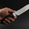 Taiga knife steel D2 handle stabilized Karelian birch/korian