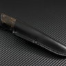 Нож Скаут малый порошковая сталь M398 рукоять стабилизированная карельская береза/камень кориан