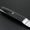 Knife Scandinavian steel M398 handle Mikarta, jewelry pin