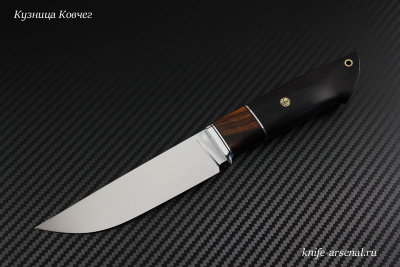 Scout knife steel D2 handle hornbeam /iron wood