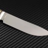 Taiga knife steel S390 handle stabilized Karelian birch /mammoth tooth/mosaic pins