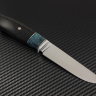 Scout knife steel N690 handle stabilized hornbeam /stabilized Karelian birch/mosaic pins