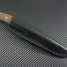 Scout knife all-metal powder steel M390 handle stabilized walnut root