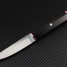 Knife Fin steel K340 handle stable hornbeam/end-to-end mounting/mosaic pins