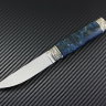 Scandinavian knife powder steel Elmax handle stabilized Karelian birch
