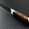  Knife Scandinavian 2 steel M390 handle stabilized Karelian birch/corian