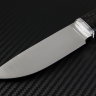 Golden Eagle knife powder steel M390 handle stabilized Karelian birch with acrylic composite spacer, mosaic pin