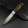 Нож Финка сталь N690 рукоять стабилизированная карельская береза с проставкой композита кориан