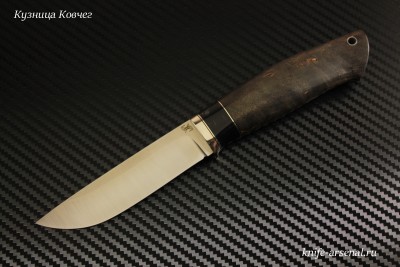 Нож Беркут2 порошковая сталь Elmax рукоять стабилизированная карельская береза/киринит/в наличии