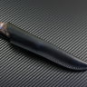 Нож Финка порошковая сталь Elmax рукоять стабилизированная карельская береза с проставкой композита (имитация кости)