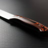 Universal knife 1 all-metal steel D2 handle black and orange G10