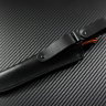 Нож Универсал 1 цельнометаллический сталь D2 рукоять черно-оранжевая G10